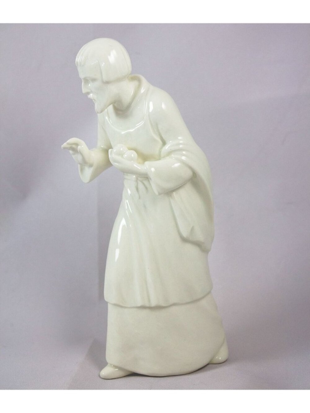 Goebel Hummel Joseph All White Porcelain Nativity Figure TMK-2 Stamped Full Bee